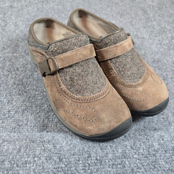 Merrell Suede Leather Wool Clogs Mules‎ Air Cushion Comfort Shoes - Picture 1 of 9